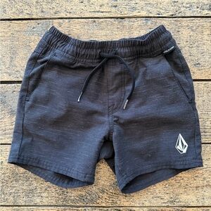 Volcom Charcoal Elastic Waist Shorts